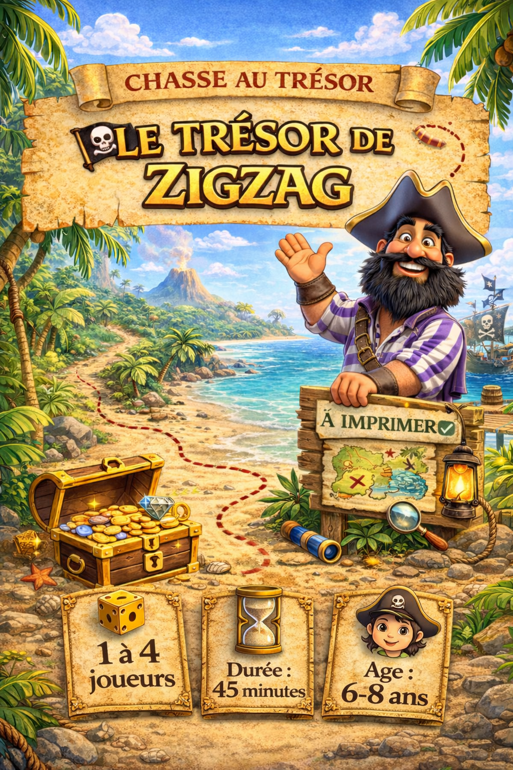 Le trésor de zigzag